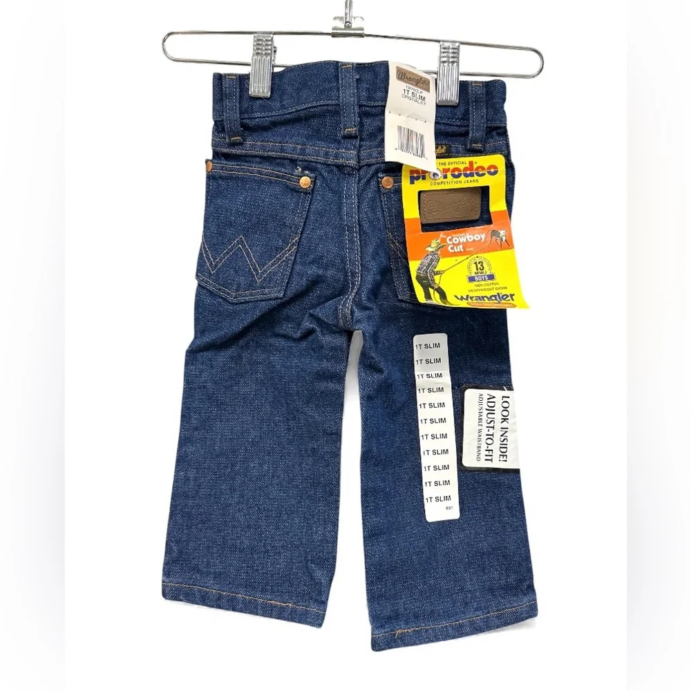 Wrangler Kids Cowboy Cut Denim Jeans Size 1T Slim